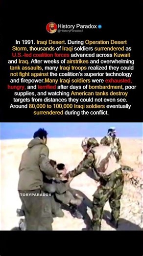 Desert Storm Victory: The Soldiers Finally Surrendered #warzone #usa #history