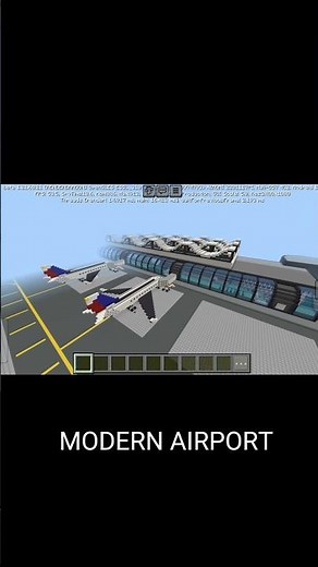 MINECRAFT MODERN AIRPORT #minecraft #minecraftshorts #airport #gameplay #ytshorts #viralshorts