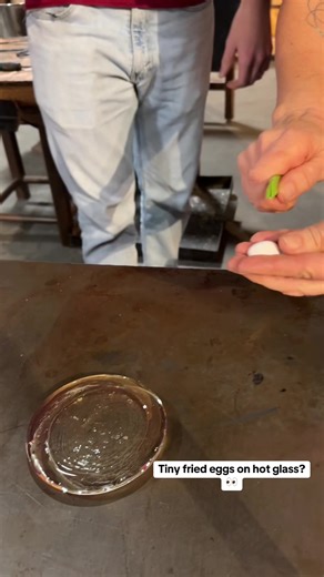 What should we do for a “will it burn” segment next? 👀 #glass #glassblowing #satisfying #fyp