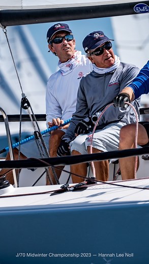 50 boats now in motion at the J/70 Midwinter Championship! 📸: @hannahleenoll | J/70 International Class Association