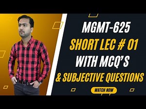 Mgmt625 Lecture 1 | Change Management Simplified for VU Students