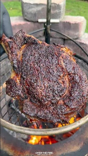 Grilled Steak and Shrimp with BLK Garlic Butter | Over The Fire Cooking by Derek Wolf