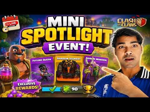COC LIVE | Mini Spotlight Event in Clash of Clans Live | FREE Skin & Scenery Claim Now #coc #coclive