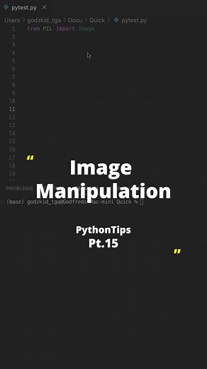 Image Manipulation in Python #programming #softwareengineer #learntocode