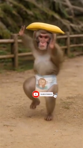 monkey banana dance funny video🍌🍌🍌