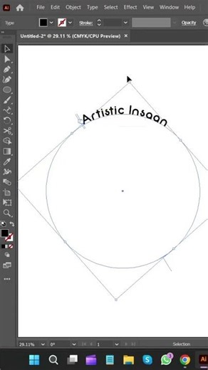 How to flip text using type on a path tool