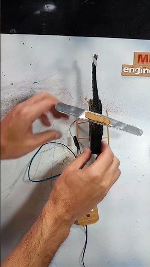 make helicopter with cardboard and dc motor
