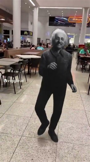 Albert Einstein getting sturdy