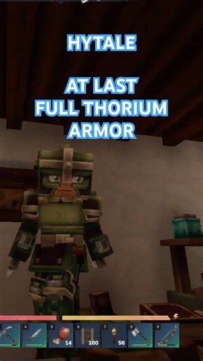 AT LAST FULL THORIUM ARMOR - WATCH THE FULL VIDEO ON MY YOUTUBE CHANNEL #hytale #gaming #shorts
