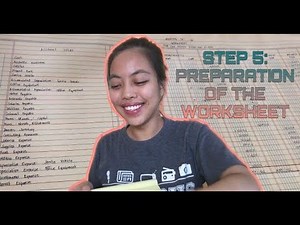 WORKSHEET: Detailed discussion of the Step 5 of the Accounting Cycle.