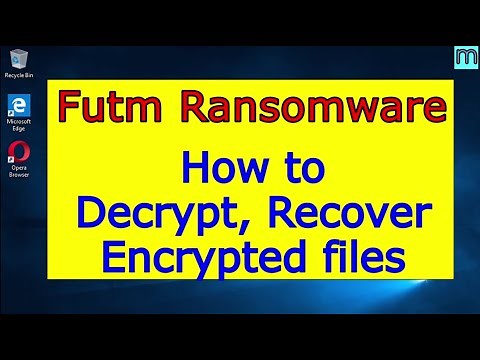 Futm virus (ransomware). How to decrypt .Futm files. Futm File Recovery Guide.