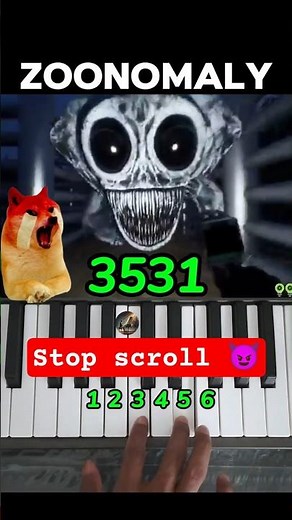 Zoonomaly Trailer Easy Piano Tutorial (Part 2) #shorts #pianotutorial