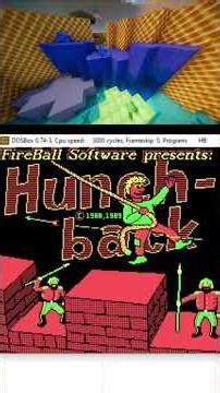 Hunchback [MS DOS] Title Screen on IBM PC Speaker {YouTube #shorts Edition}