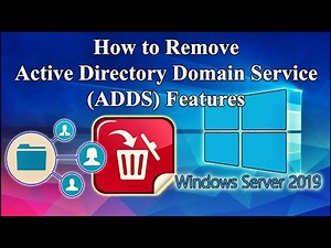 How to remove Active Directory Domain Services features from Windows Server 2019 | Step by step