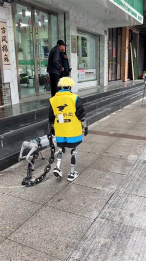 Asian Technology on Instagram: "Robot taking Robodog for a walk"
