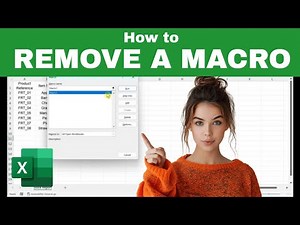 How to Quickly REMOVE or DELETE a MACRO in Excel