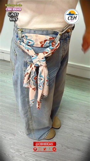 Even beginners can learn how to tie a scarf belt #shorts