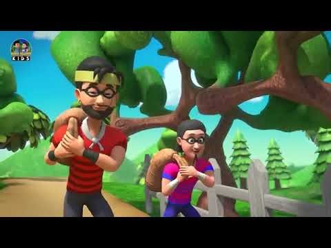 Hindi Nersery rythem Children song animated video learning Chal Mere Ghode Hindi Ghode wala cartoon
