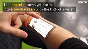 597K views · 11K reactions | If fully developed, this high-tech bracelet could transform your arm into a touchscreen. | Futurism | Facebook
