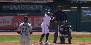 Carlos Santana's baseball pants are a strange fashion decision