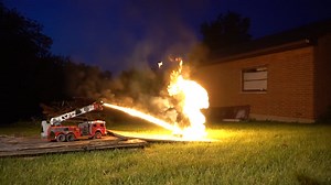 A Remote-Controlled Flamethrower Firetruck Wreaks Havoc on Fireworks