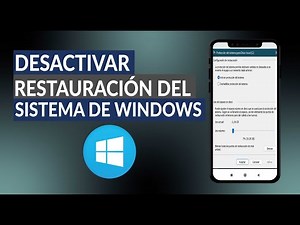 Cómo Desactivar la Restauración del Sistema de Windows Fácil y Rápido