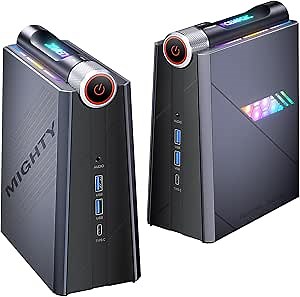 ACEMAGIC AD08 Mini Gaming PC, i7-11700B (8C/16T, up to 4.8GHz) 【Beat 1165G7】 32GB DDR4 1TB NVMe SSD Micro Computers, 4K Triple Display/WiFi6/BT5.2/Small Desktop Gaming PC