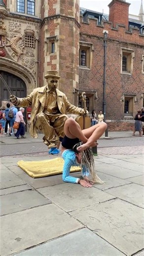 WORLDS Most FLEXIBLE Woman And LEVITATING Goldman INCREDIBLE Balance! ‪@silvermanstatueofficial‬