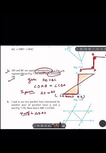 CLASS 9 MATHS CHAPTER 7|TRIANGLES|EXERCISE 7.1 complete solution
