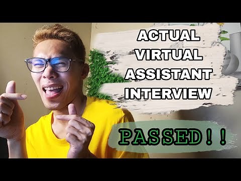 VIRTUAL ASSISTANT ACTUAL INTERVIEW questions & answers PASSED! VA JOB INTERVIEW FOR BEGINNERS 2023