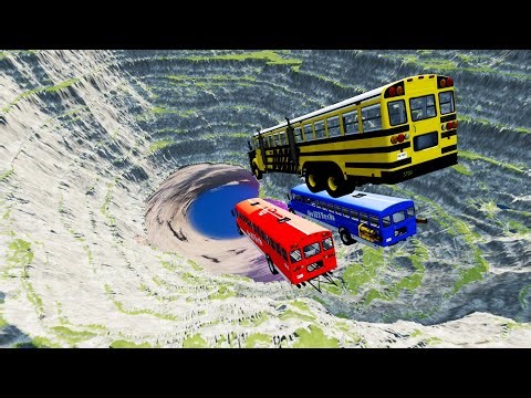 Stair Jumps Down Car Crashes Compilation in BeamNG Drvie #164 BeamNG drive