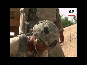 US soldiers from 101st Airborne Division in firefight
