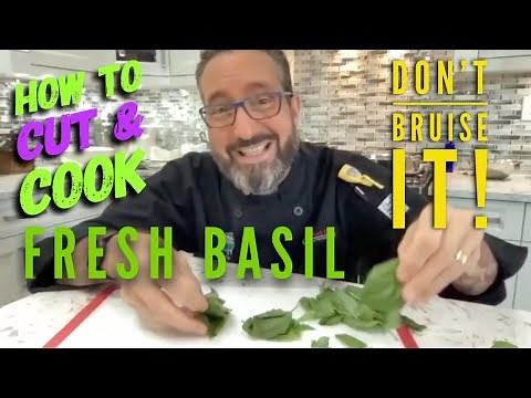 How to Cut & Cook Fresh Basil