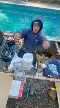 I REPLACED A POOL SKIMMER TODAY #swimmingpool #skimmer #tutorial #shorts