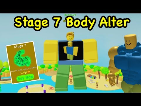 I Unlocked Stage 7 BODY ALTER in Roblox NO LIMIT LIFTING SIMULATOR!