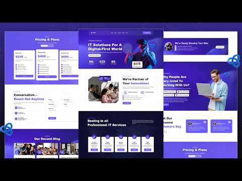 How to Create IT Solution & Business Responsive HTML Template | Responsive Website Template
