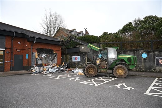 Video shows ram-raiders smashing into Co-op store to steal cash machines