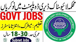Livestock And Dairy Development Department Punjab Jobs 2022 | Today all jobs 2022 | Govt Jobs 2022 #livestockjobs2022 #todayalljobs2022 #govtjobs2022 Latest Jobs In Punjab Livestock and Dairy Development Lahore 2022 has been recently announced in the advertisement of Dunya Newspaper Daily Express Newspaper by the Government of Pakistan. Applications from eligible people are invited through the prescribed application form available on online website. In these Latest Jobs 2022 of Livestock and Dai