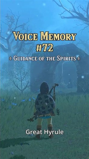 Voice Memory 72, Guidance of the Spirits, from Breath of the Wild Switch 2 Edition