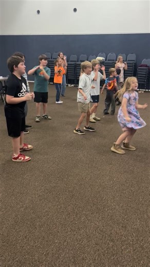 Learning some moves in kids church this morning! | Bethel Worship Center