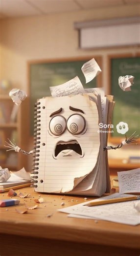 I’m Drowning in Your Scribbles! 📓😵 (Stressed Notebook)