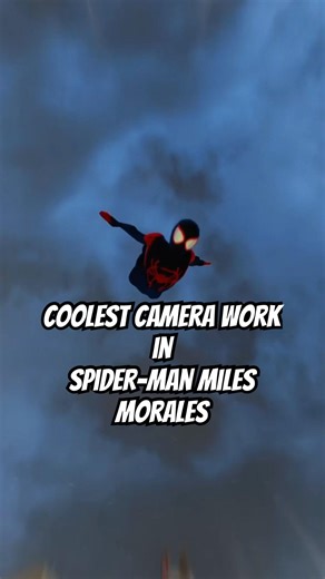 Coolest camera work in Marvel Spider-Man Miles Morales. #ps5 #spiderman #gaming #milesmorales #mcu