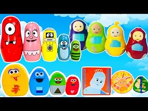 NESTING Stacking Toys Collection Compilation TELETUBBIES Yo Gabba Gabba SESAME STREET!