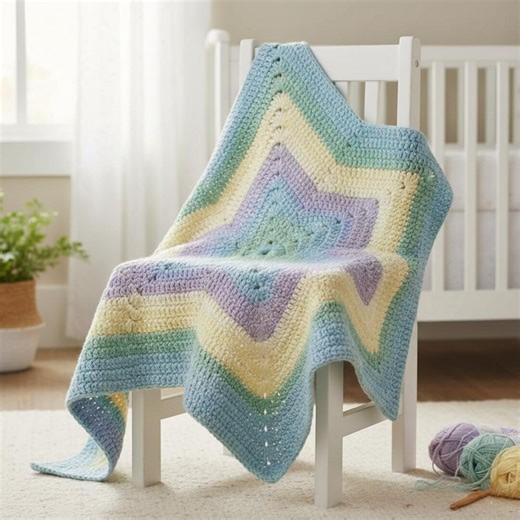Crochet Star Blanket Tutorial With Easy Instructions, Fast and Easy Crochet Star Blanket Pattern for Kids, DIY Crochet Star Blanket - Etsy