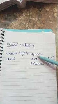 Oxidation of Ethanol. Chemical properties of Ethanol #scienceeducation