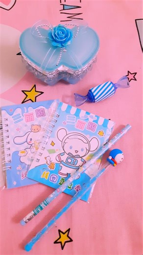 Cute miniso stationery haul #stationery #kawaii #sticker #unboxing #haul