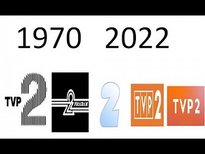 Ewolucja loga TVP2 1970-2022