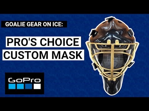 GoPro Hockey Goalie Gear On Ice: Pro's Choice (Vaughn) Custom Mask