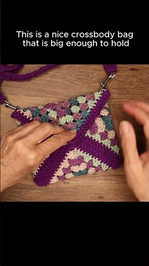 One Square Mini Granny Bag - Step by Step for Beginners!