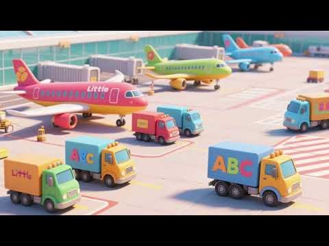 Little Truck ABCs at the Airport | Alphabet Nursery Rhyme for Kids | Baby Songs